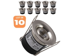 Conjunto de 10 Manchas de Led Silvia 1W. HOROZ ELECTRIC