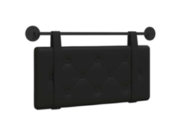 Conjunto 1 Cabeceira Vidaxl Preto Couro Sintético (100 X 55 X 5 Cm)