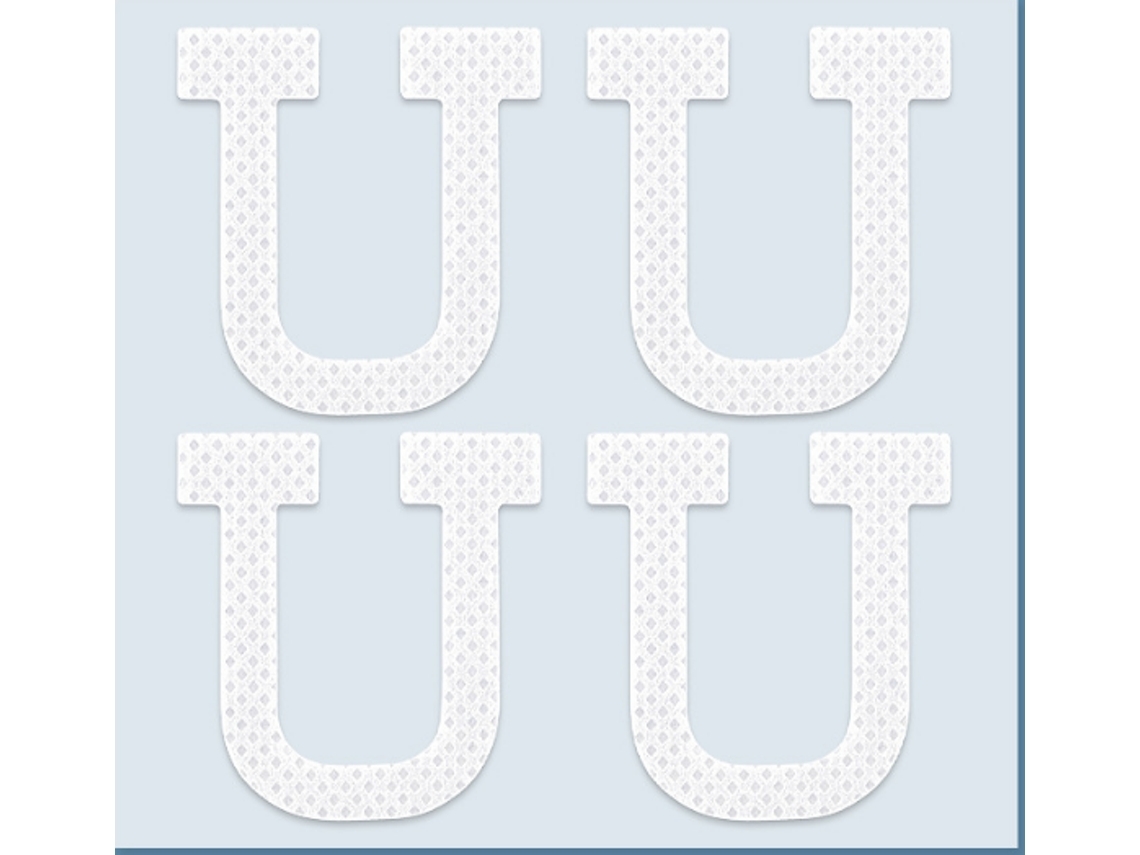 Patch de Correção de Unha Encravada em Forma de U 5 Folhas Branco