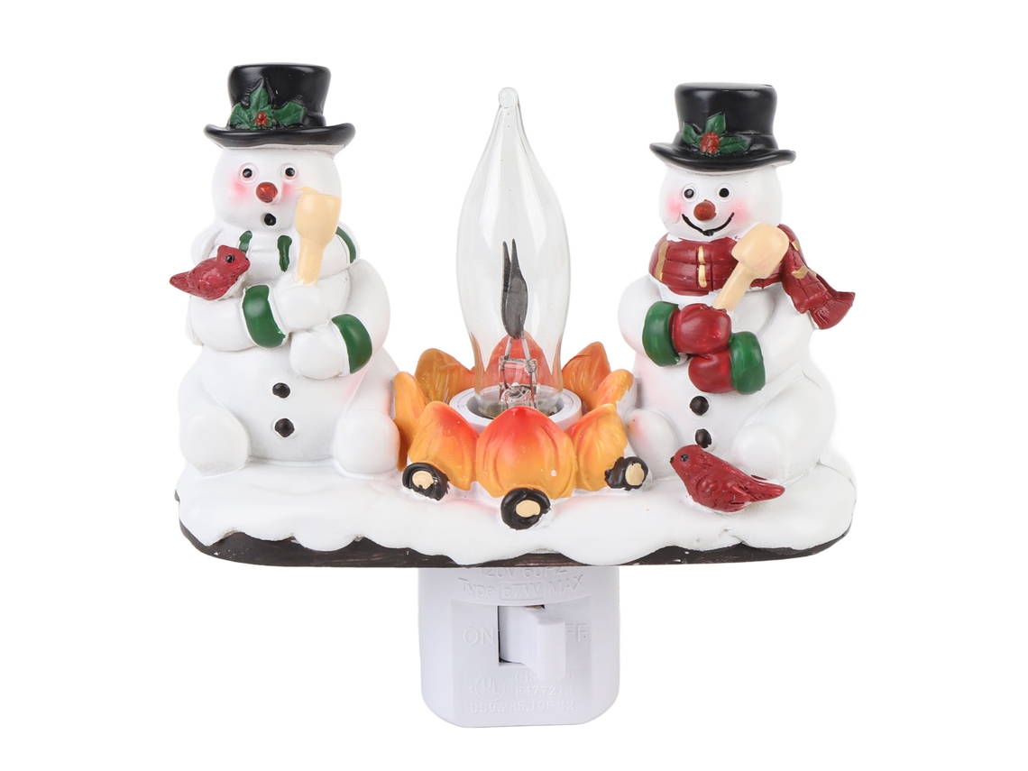 Luz de Noite Natal Plug in Fogueira S/MARCA