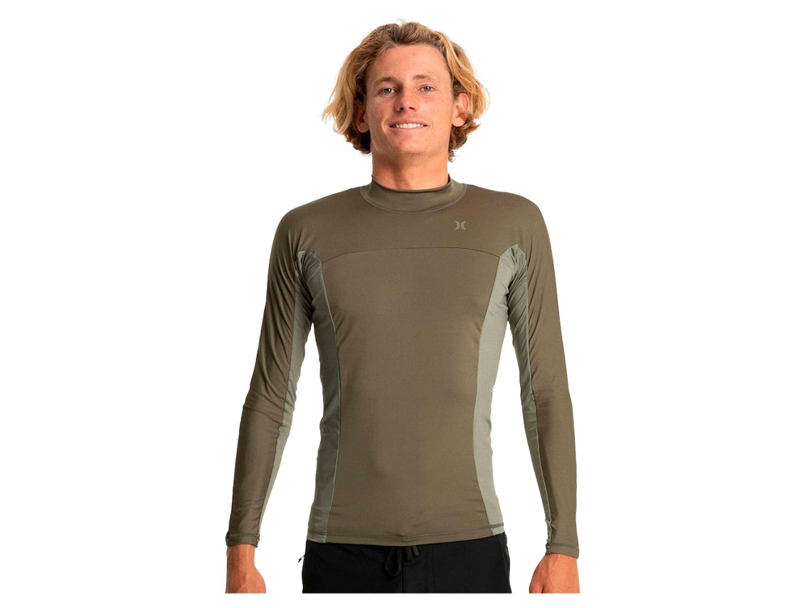 T-Shirt de Surf de Manga Comprida Chnnl Crssng Pddl Sries Verde Shurley
