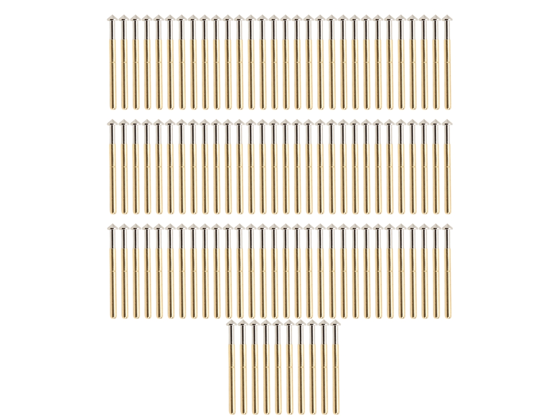 100 Peças Pins Sonda Pogo P156-e Agulha De Teste Componentes Eletrônicos