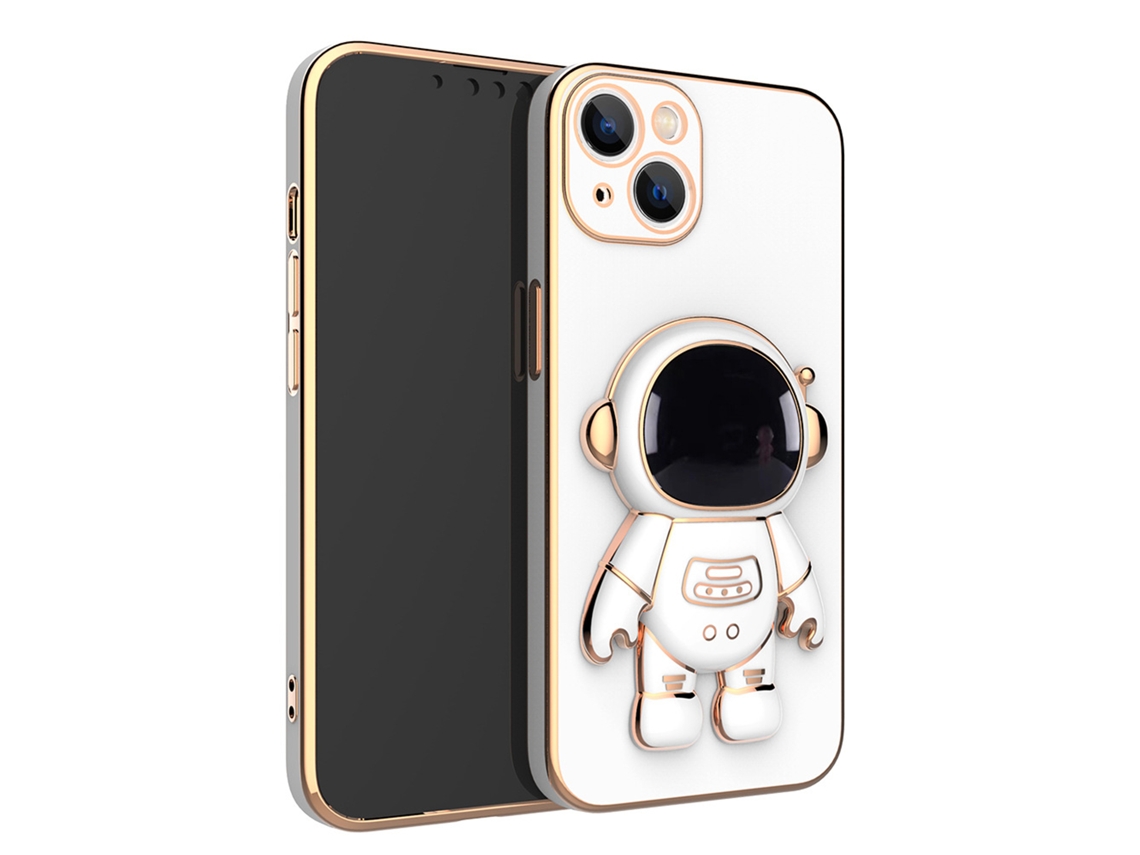 Suporte Plegável EOOCOO (design de Astronauta, Cor Branco Piano)
