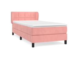 Box Spring Bed, Box Spring Beds Vidaxl Cor-de-rosa Veludo (90 X 200 Cm)
