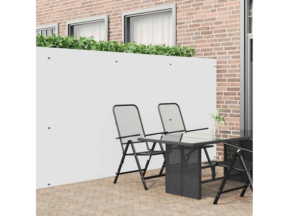 Vidaxl Cerca De Jardim Dupla Face Branco 1,8x3 M Pvc