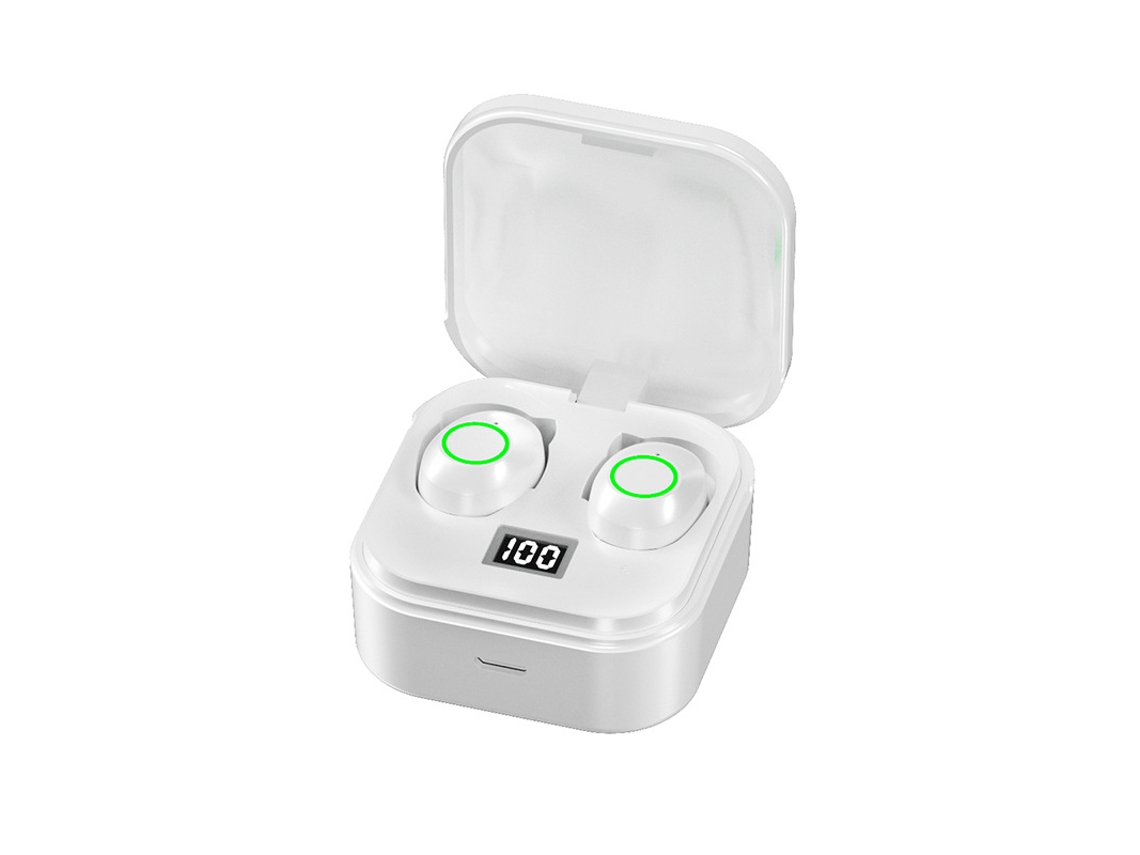 Fones De Ouvido Sem Fio Bluetooth, Bluetooth 5.1, Estéreo Hifi, Branco