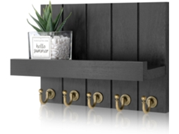 Chaveiro De Decoração De Parede Estilo Fazenda Chaveiro Moderno Com Prateleira Zeuxo