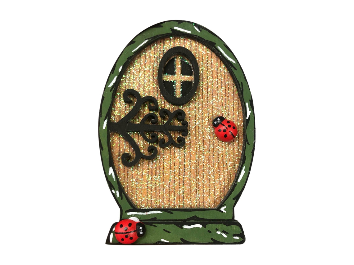 Laxiscreed Porta De Fada Em Madeira Para Jardim E Decoração Encantadora De Micro Paisagens
