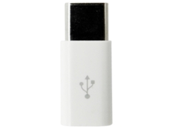 Microusb para Type c (macho) Adaptador de Interface, Branco AOZORZ (fêmea)