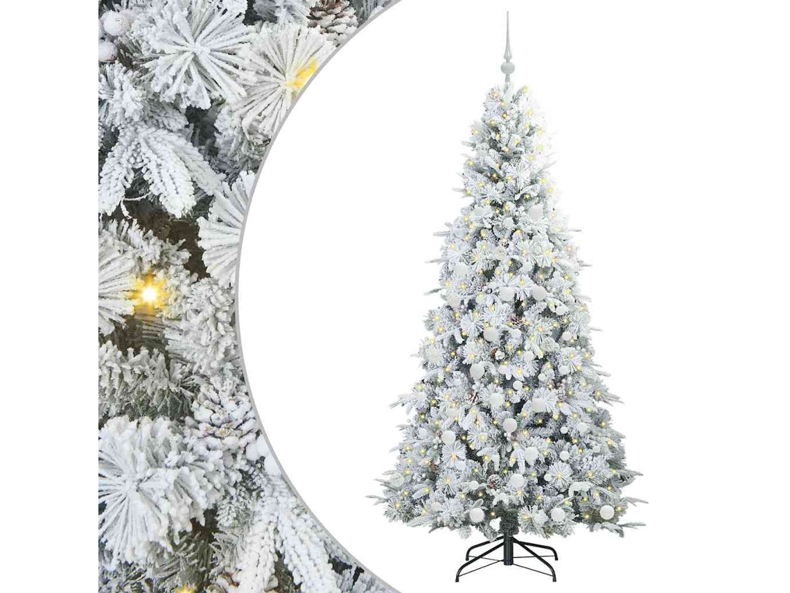 Conjunto 1 Decoração De Natal Vidaxl Branco Plástico (180 Cm)