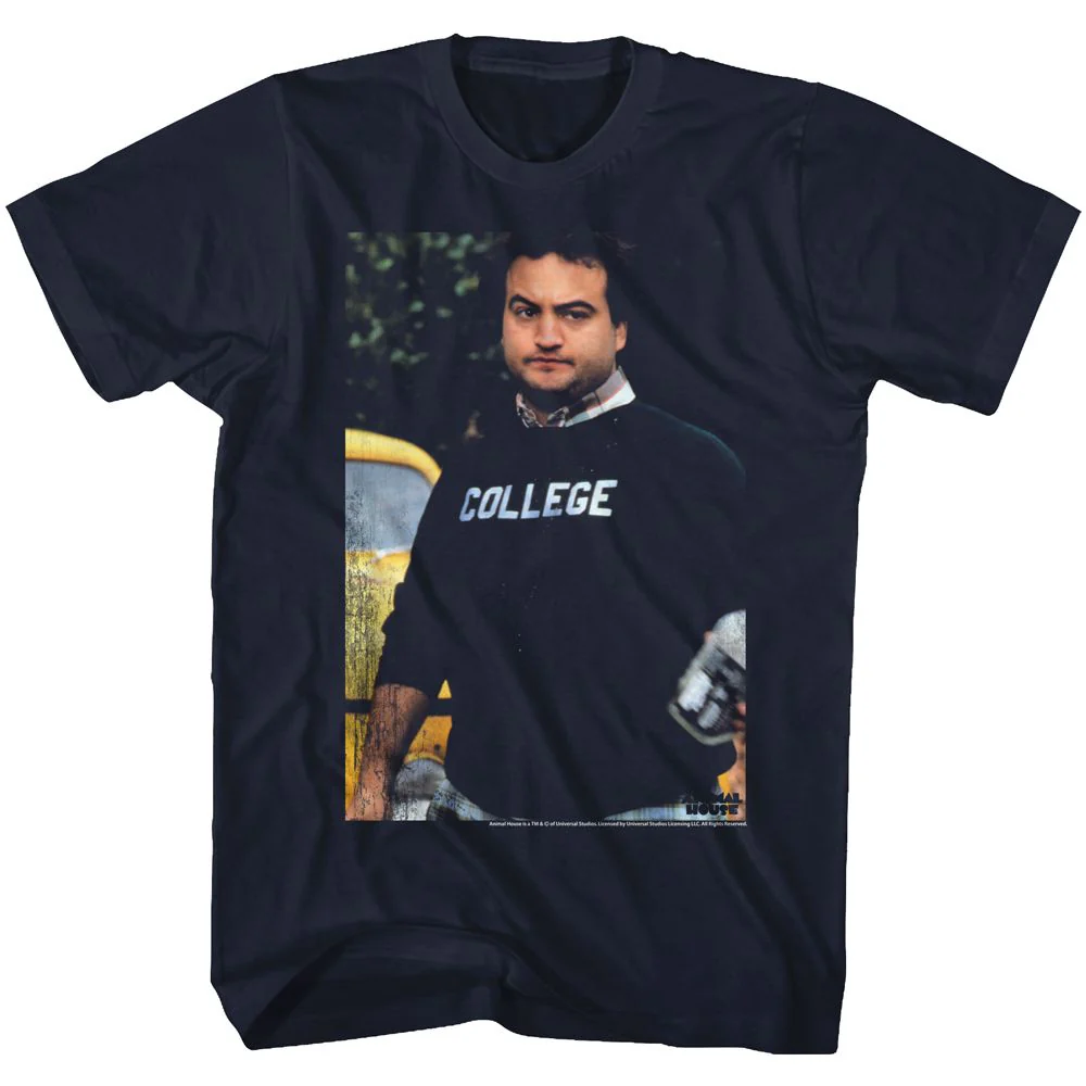 Unisex Adult T-shirt Rockinstone Animal House Movie D House Navy Sizem