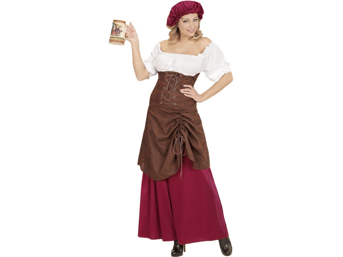 Fato de Mulher WIDMANN Estalajadeira Medieval Alegre (Tam.: L)