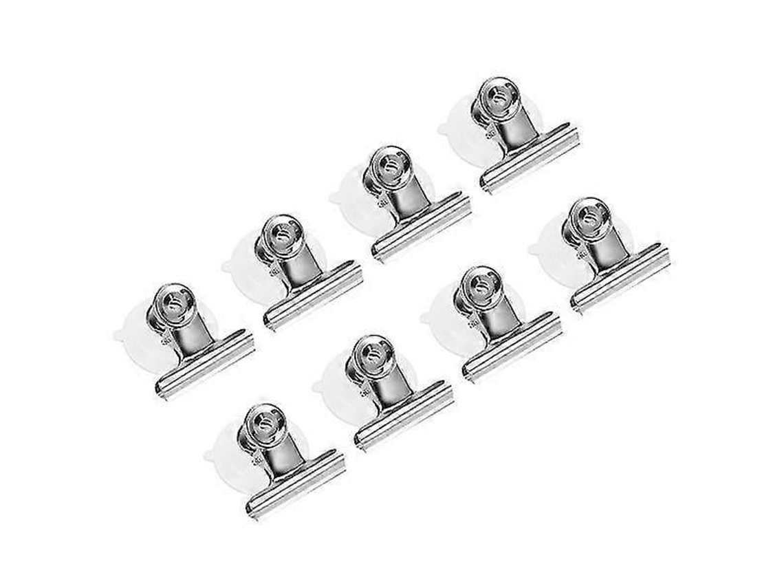 Conjunto de 8 Presilhas com Ventosas, Resistentes e com Ventosas Grandes para Fixar Placas em Janelas BRILVIBERA
