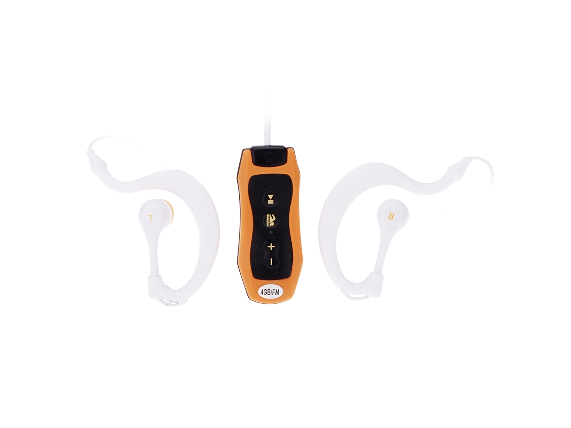 Reprodutor De Mp3 Clip 4gb Waterproof Ipx8 Com Rádio Fm Para Natação Mergulho Esportes Fones De Ouvido