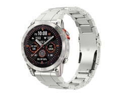 Bracelete para Garmin Silicone Magnético Três Contas com Conector Preto, Vermelho e Preto XIAOMOYU (22mm)