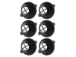 Conjunto de 6 filtros de tinta reutilizáveis em plástico com malha fina de nylon para tinta à base de água, óleo e resíduos alimentares, 100 mm.