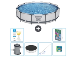 Piscina Bestway Steel Pro Max Redonda 366x76 Cm 5 peças S299 BESTWAY