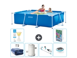 Piscina com Estrutura Retangular 220x150x60 Cm 5 peças S30 INTEX