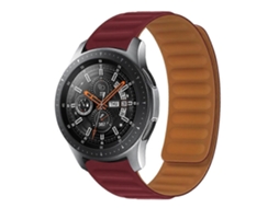 Pulseira De Silicone Magnética Em Cores Contrastantes