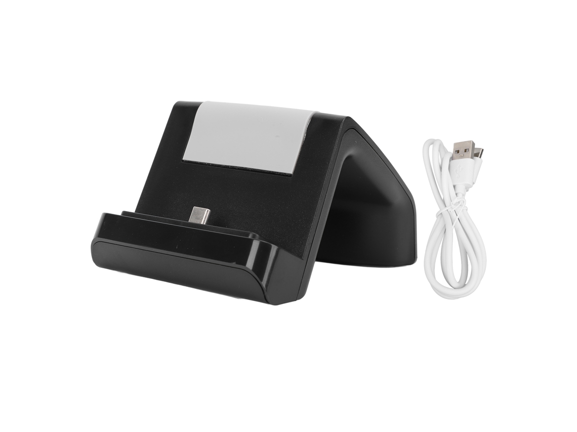 Mali base de Carregamento para Switch Lite com Indicador Led e Suporte Estável Preto