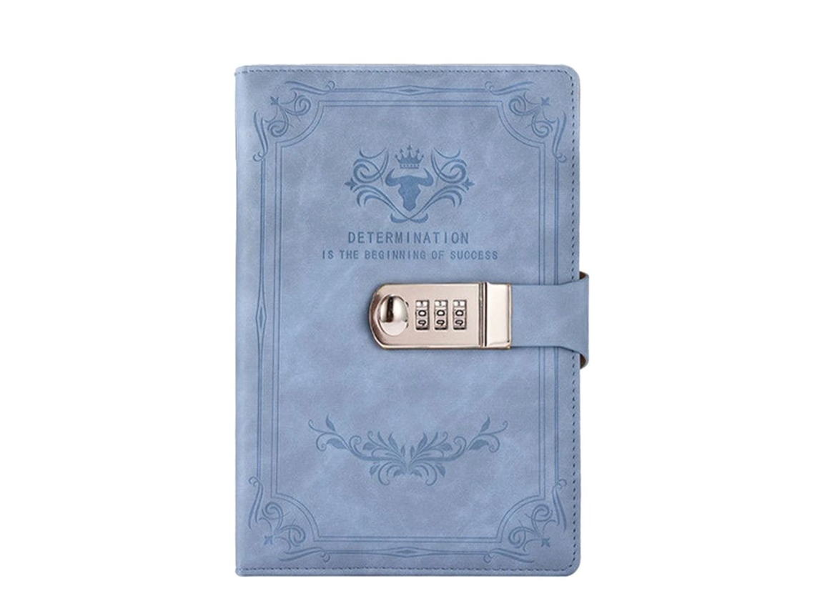 Caderno De Senhas Diário Azul Brilvibera