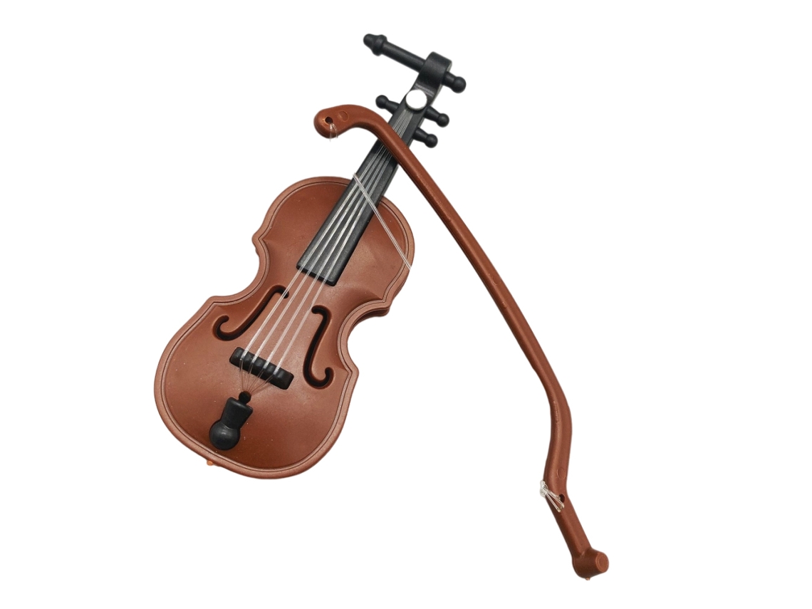 Primerox violino Mini Plástico para Casinha de Bonecas Acessório Diy Modelo Musical 1/12 80x30mm