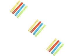 Conjunto De 12 Réguas Flexíveis, Práticas E Duráveis, Transparentes E