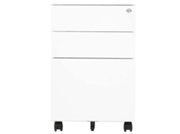 Arquivo Móvel Aço 39x45x60 Cm Branco MAISON EXCLUSIVE