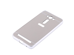 Capa de Telefone Espelhada Antichoque para Asus Zenfone 2 Laser Ze500kl com Moldura de Metal EOOCOO