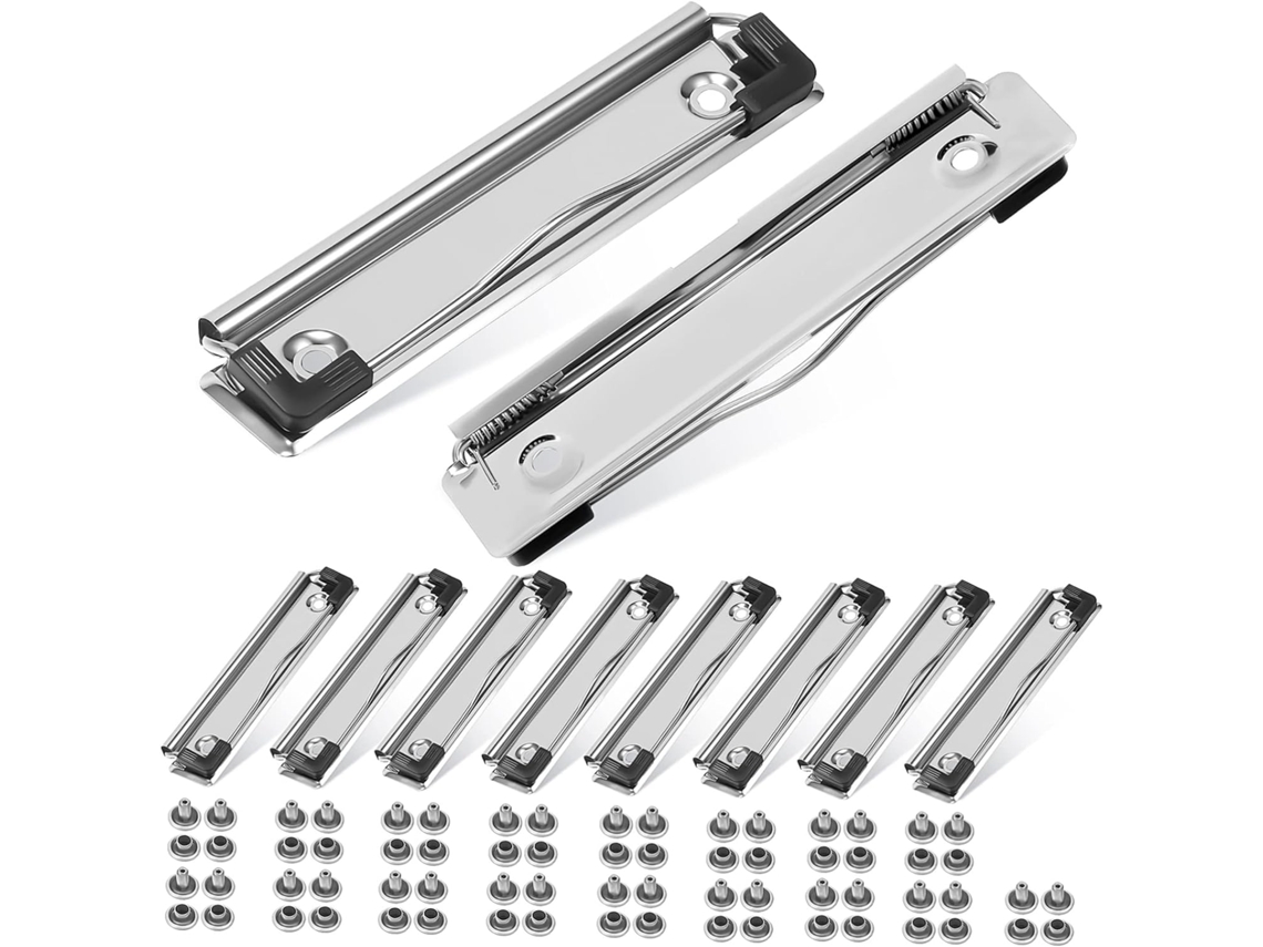 Clipes Metálicos Para Pranchetas De 12 Cm, Resistentes, Com Pregos, Multiuso Para Pranchetas De Arqu Gokoco