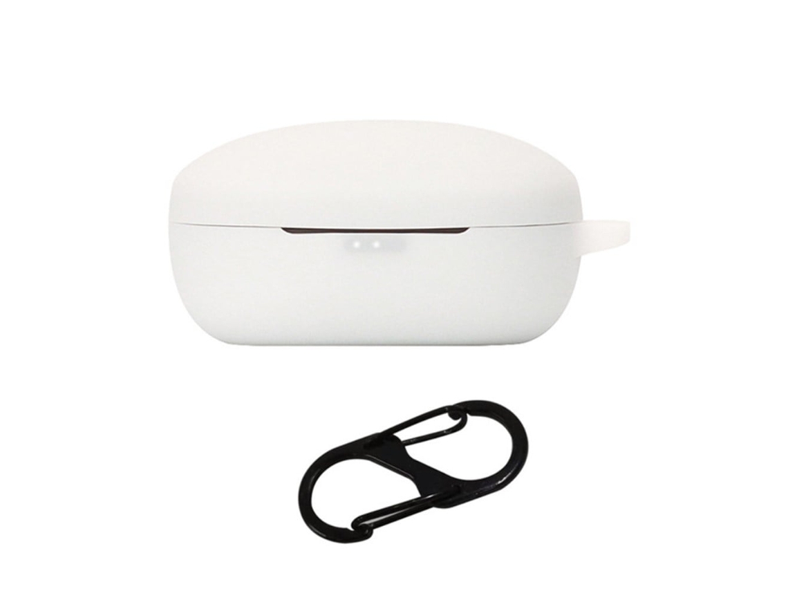 Capa De Silicone Com Fivela Para Soundcore Life Note E Branco Brilvibera