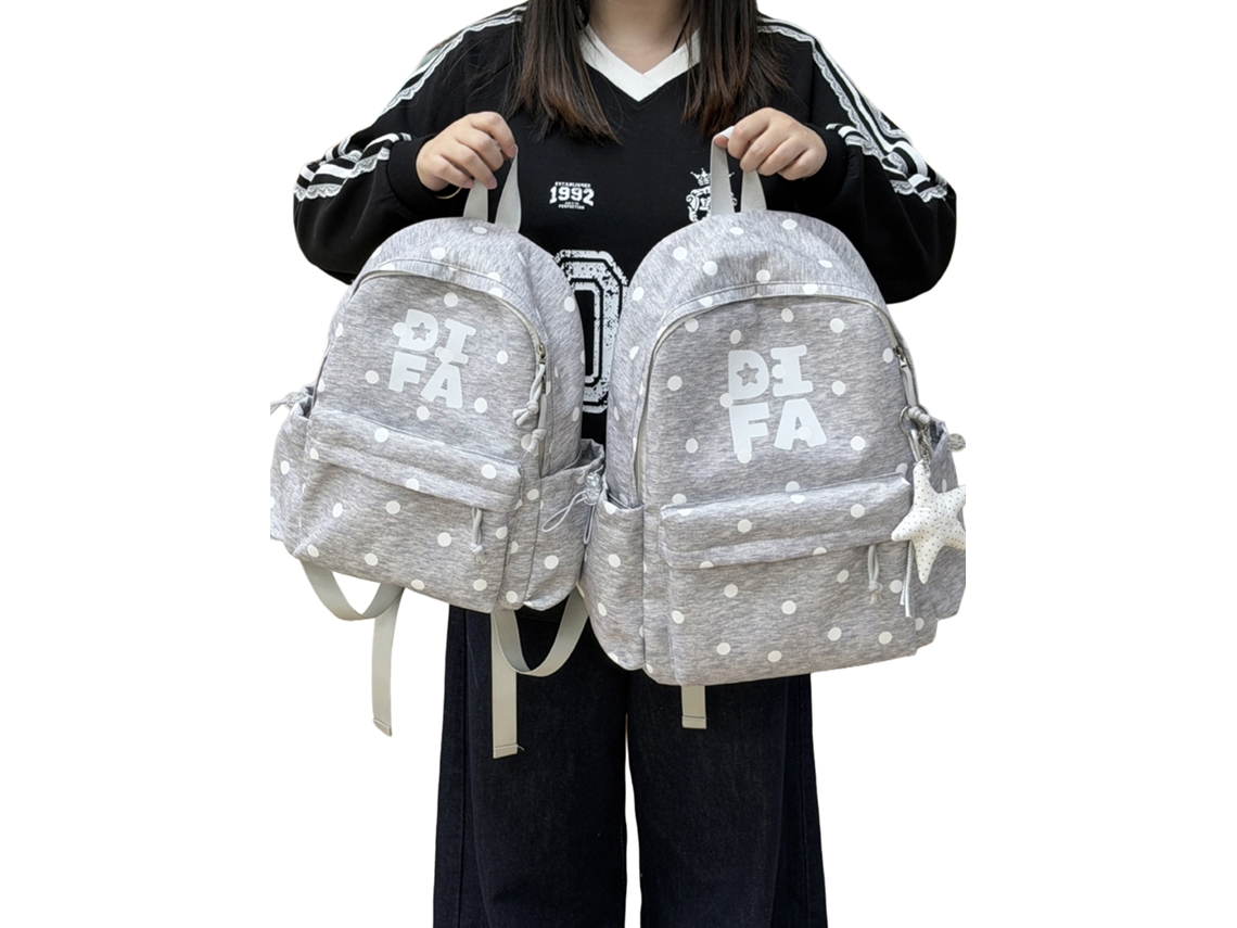 Laxiscreed Mochila Escolar Estilo Coreano Com Estrela, Leve E Com Grande Capacidade Para Jovens
