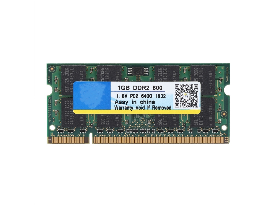 Módulo De Memória Notebook Xiede Ddr2 800 1g 1.8v, Compatível Com Laptops.