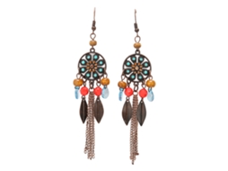Brincos Pendentes Elegantes Com Cristais Falsos