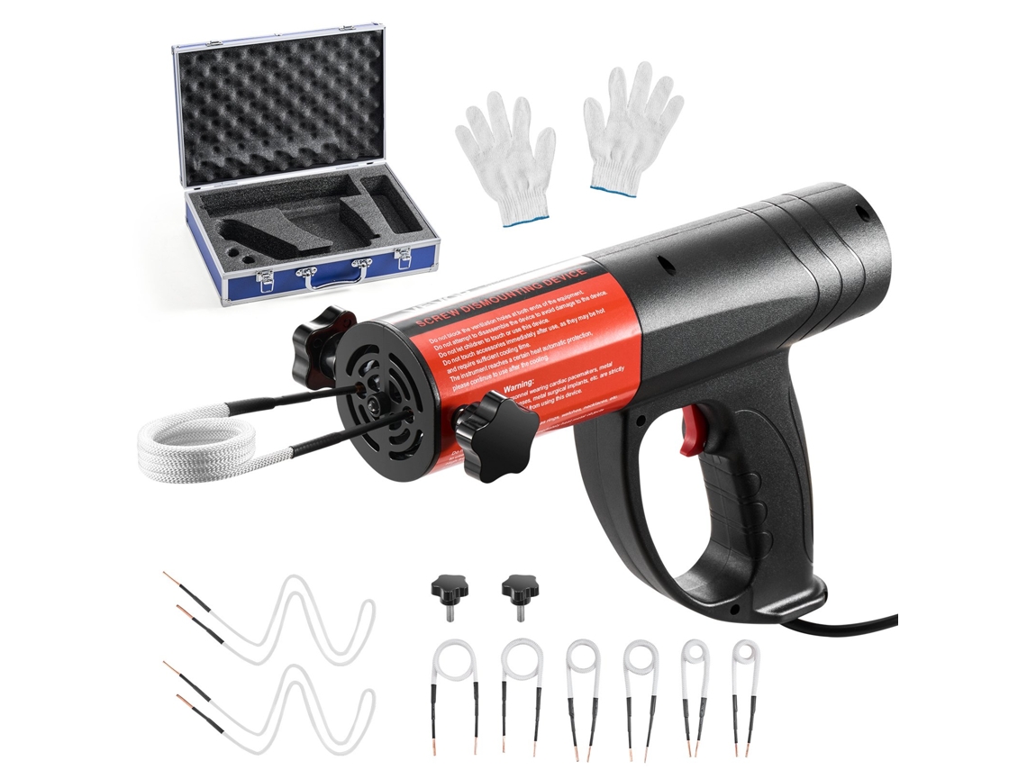 Kit De Remoção De Parafusos Magnéticos Com Aquecedor Por Indução 1500 W Vevor