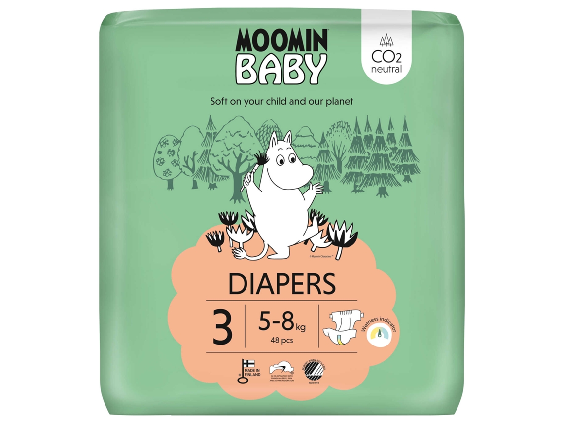 Fraldas de Bebé 5-8kg T3 MOOMIN BABY