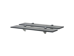 Floating Shelf, Floating Shelves Vidaxl Preto Vidro (50 X 20 Cm)