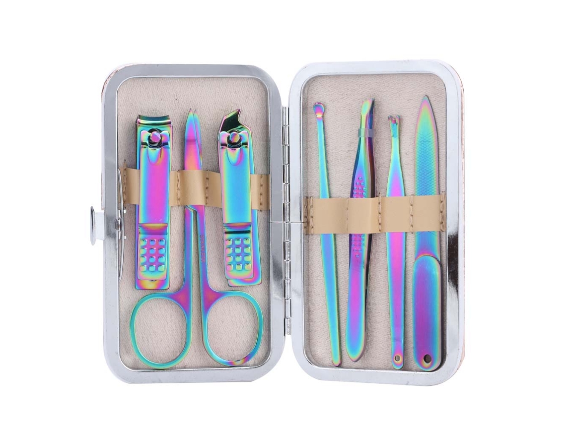 Conjunto De 7 Cortadores De Unhas Em Aço Inoxidável Ferramenta Para Manicure E Pedicure Aquaforge