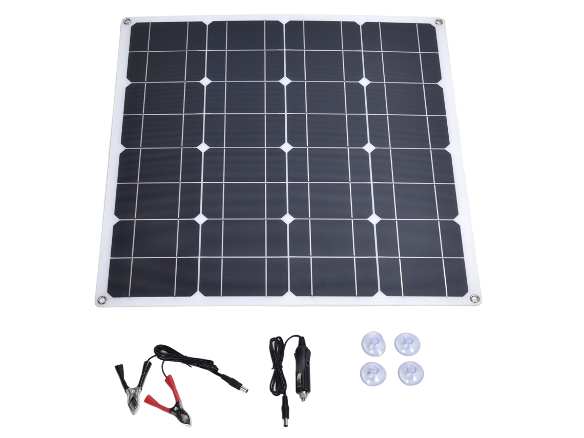 Painel solar de 60 W (saída dupla de 5 V, à prova d'água e flexível)