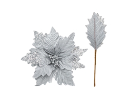 Flor Artificial de Pétalas Retráteis Prata LAXISCREED