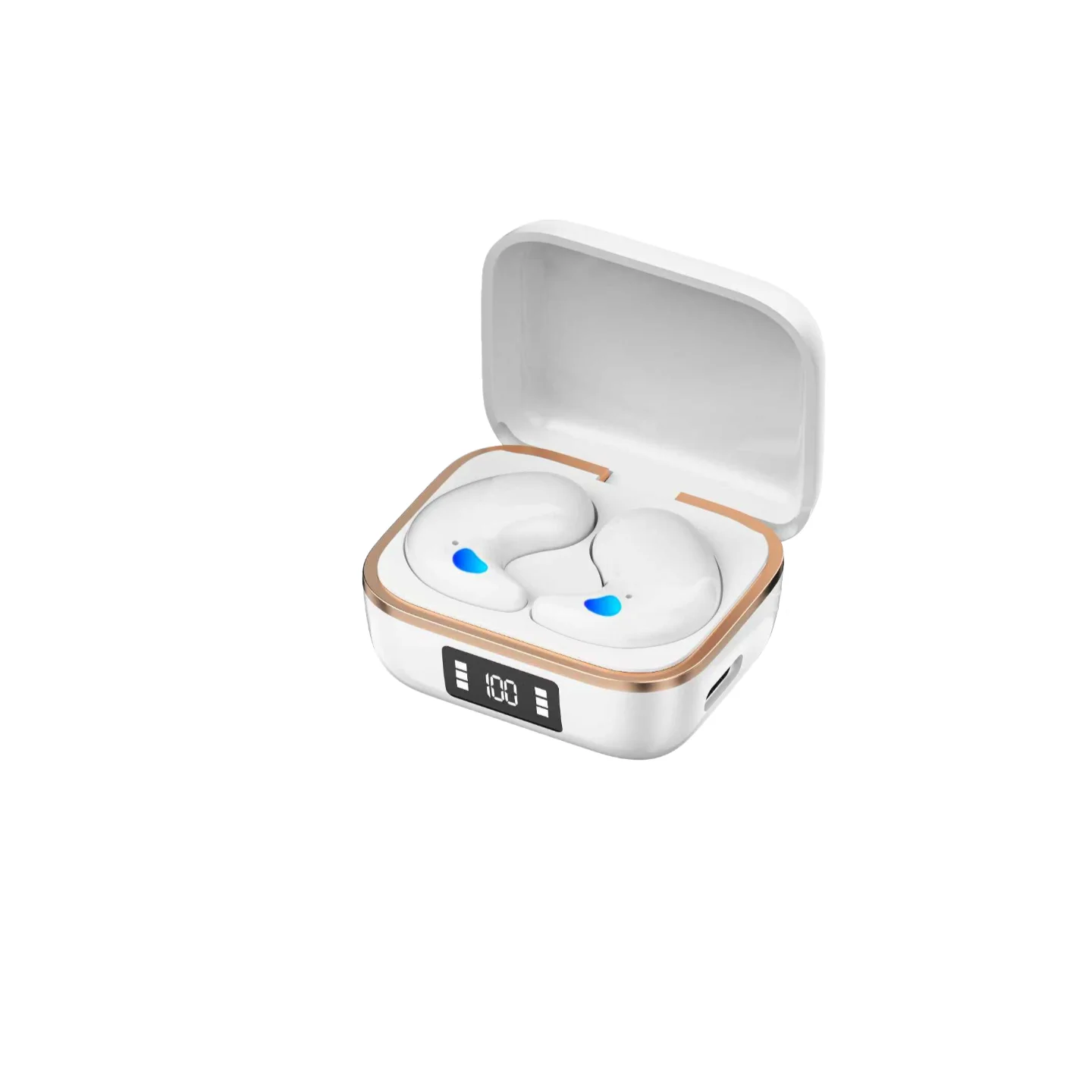 (branco) Mini Fones De Ouvido Sem Fio Tws Com Cancelamento De Ruído E Som Estéreo Hifi