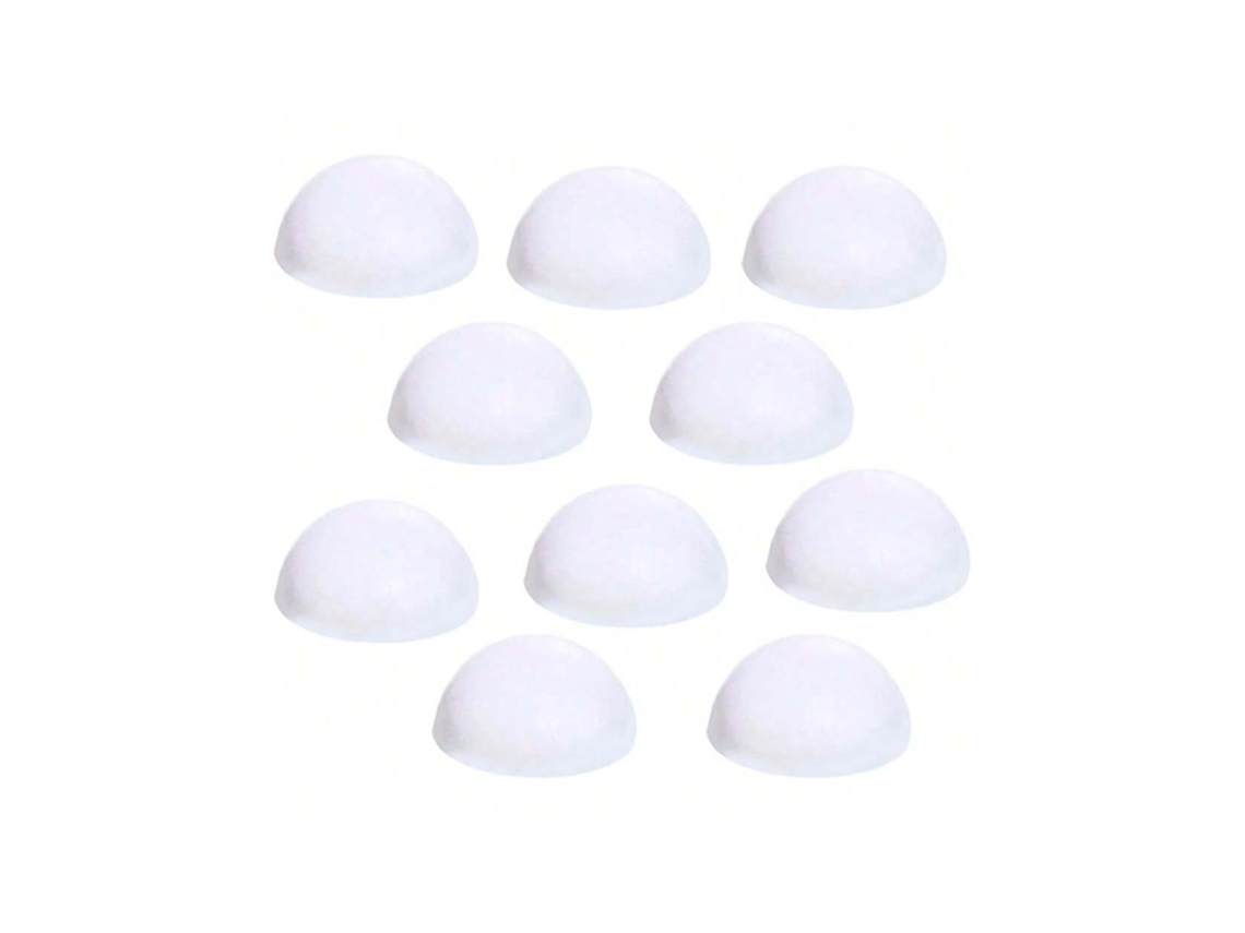 Meia Esfera De Espuma Branca Para Diy, 10 Peças Igvtrade