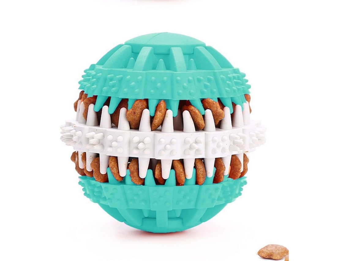 2026 pelota de Goma para Perros Limpieza Dental Juguete Mascota Entrenamiento Iq Diametro 7cm