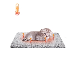 Almofada Térmica Para Gatos E Cama Cães, Tamanho L (70 X 50 Cm), Base Antiderrapante, Com Capa Removível, Fácil De Limpar, Ergonômica, Uso D