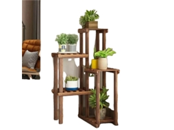 Suporte Para Plantas De Madeira, 6 Camadas, Interno/externo, Marrom Oem