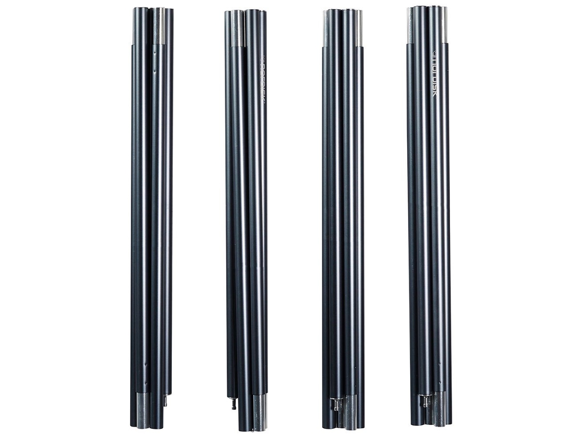Pole Set Midgard 9.2/20 Large Entrance Alu 2 Unidades Prateadonordisk