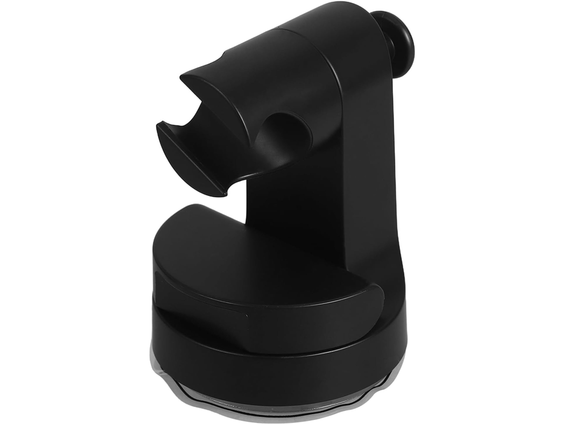 Suporte Toyvian Chuveiro com ângulo ajustável e ventosa para montagem na parede, em ABS preto.