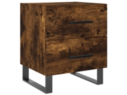 Bedside Cabinet, Bedside Cabinets Vidaxl Marrom Madeira Processada (n/a)