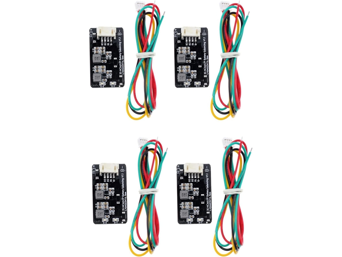 Conjunto de 4 Módulos Balanceadores Equalizadores Ativos 3s de 1,2 a para Baterias de Íon lítio Lifepo4 SFUSHOS (au)