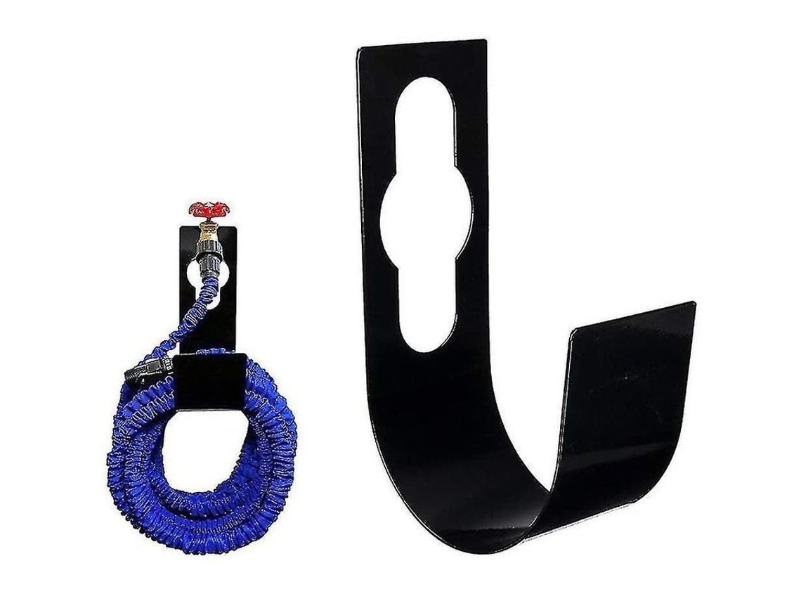 Suporte De Mangueira De Jardim Em Aço Carbono Decorativo Para Armazenamento De Tubos Montado Na Parede